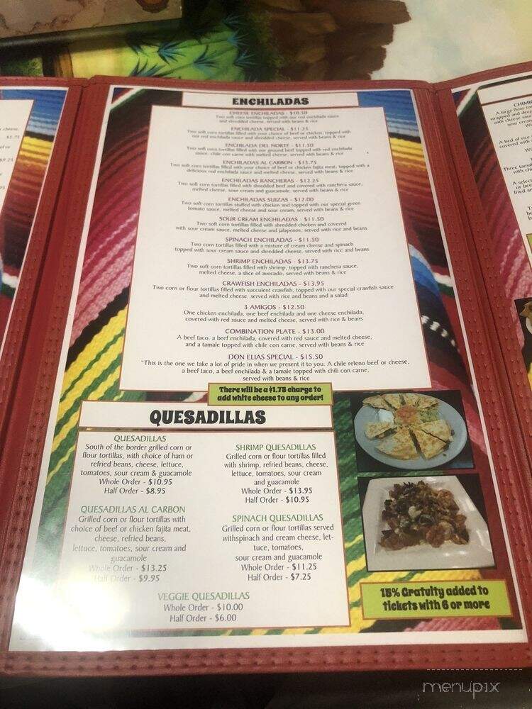Nicky's Mexican Restaurant - Natchitoches, LA menu_pic