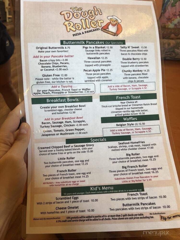 Dough Roller - Ocean City, MD menu_pic