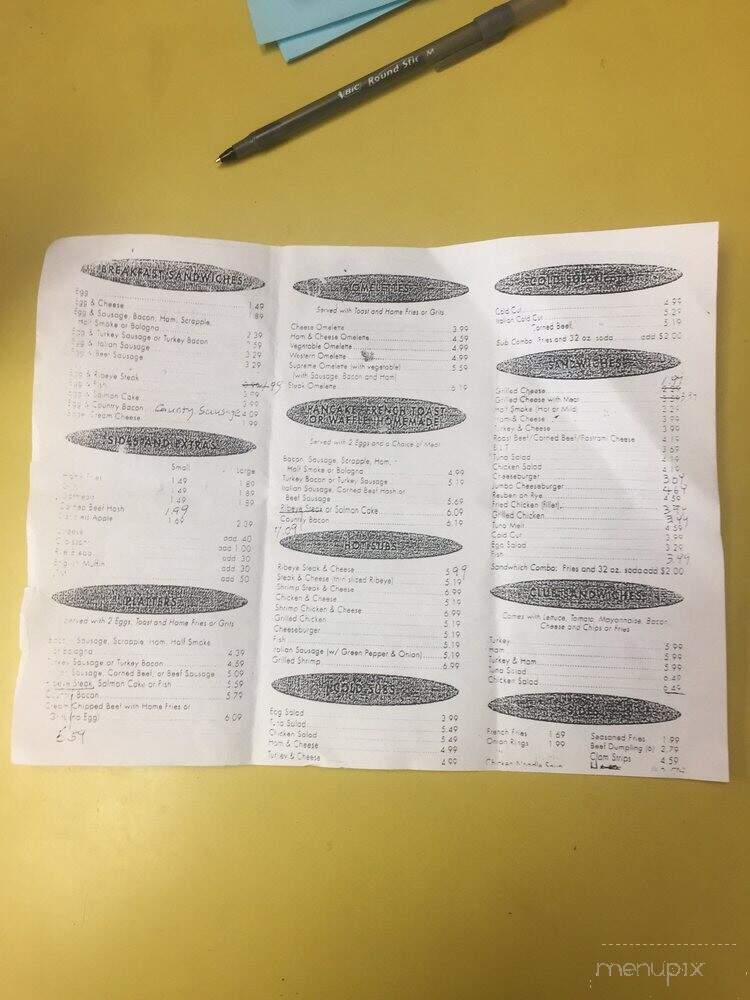 Kays Diner 3 - Forestville, MD menu_pic
