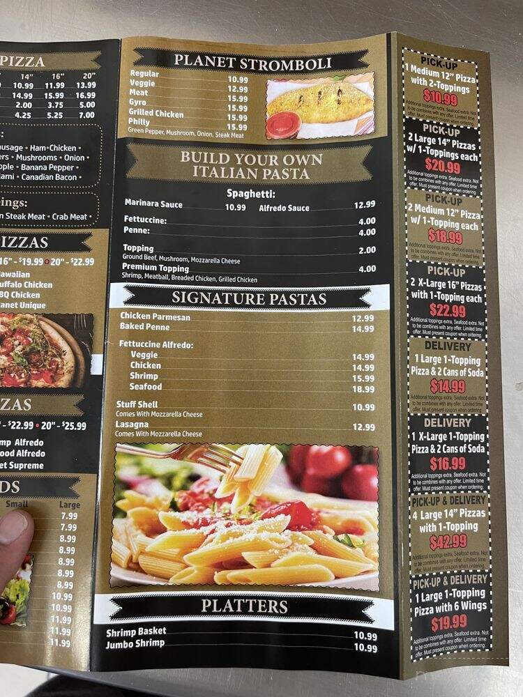 Pizza Planet - Linthicum Heights, MD menu_pic