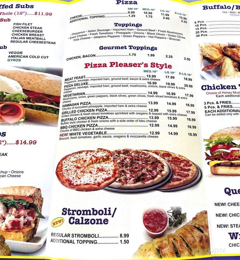 Pizza Pleasers - Baltimore, MD menu_pic