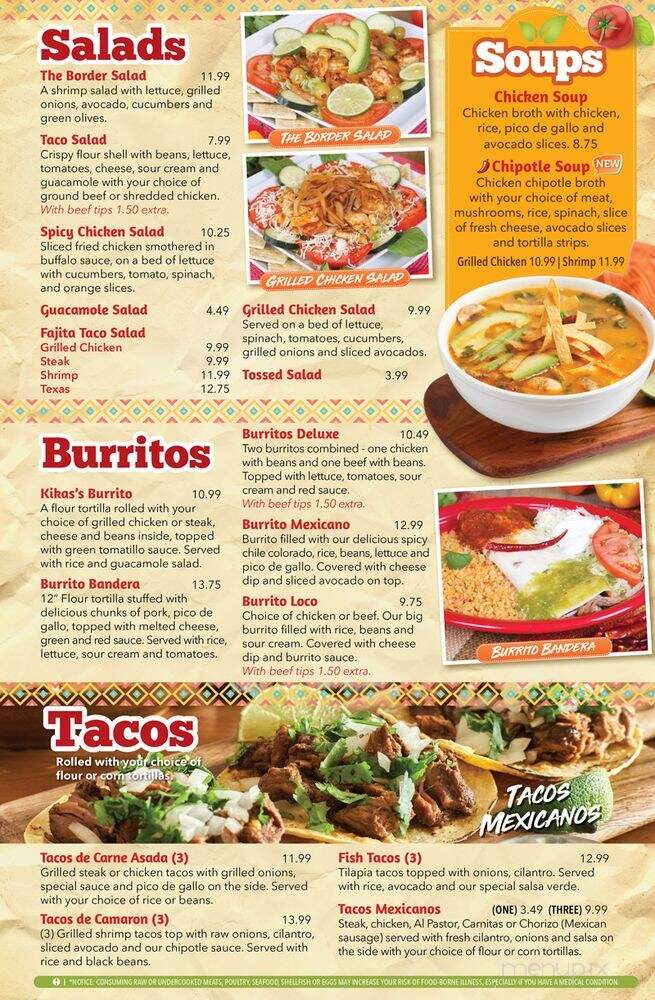 Border Grill - Cedartown, GA menu_pic