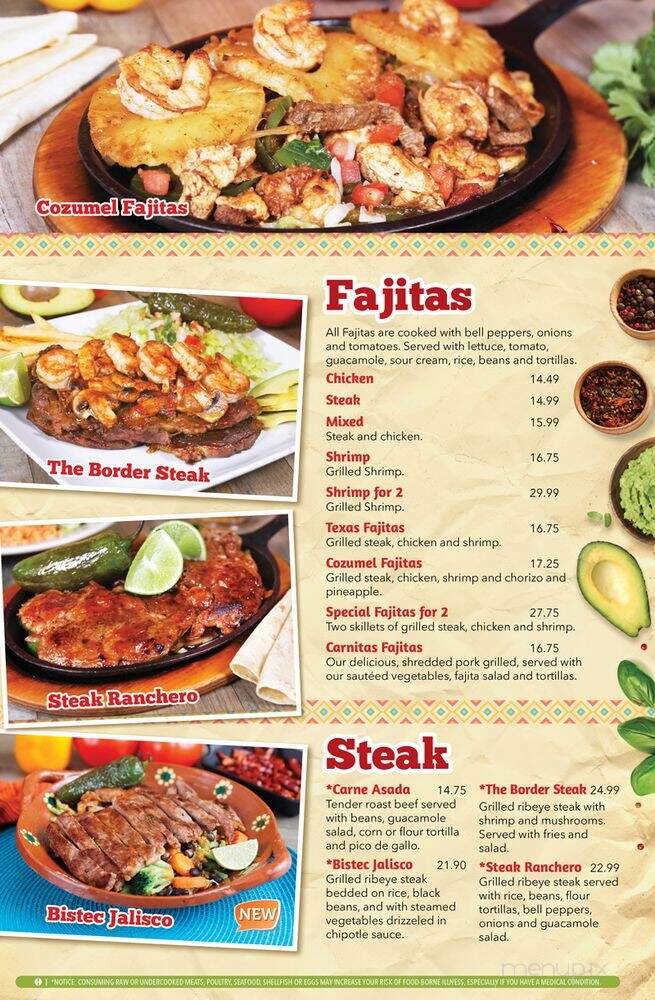 Border Grill - Cedartown, GA menu_pic