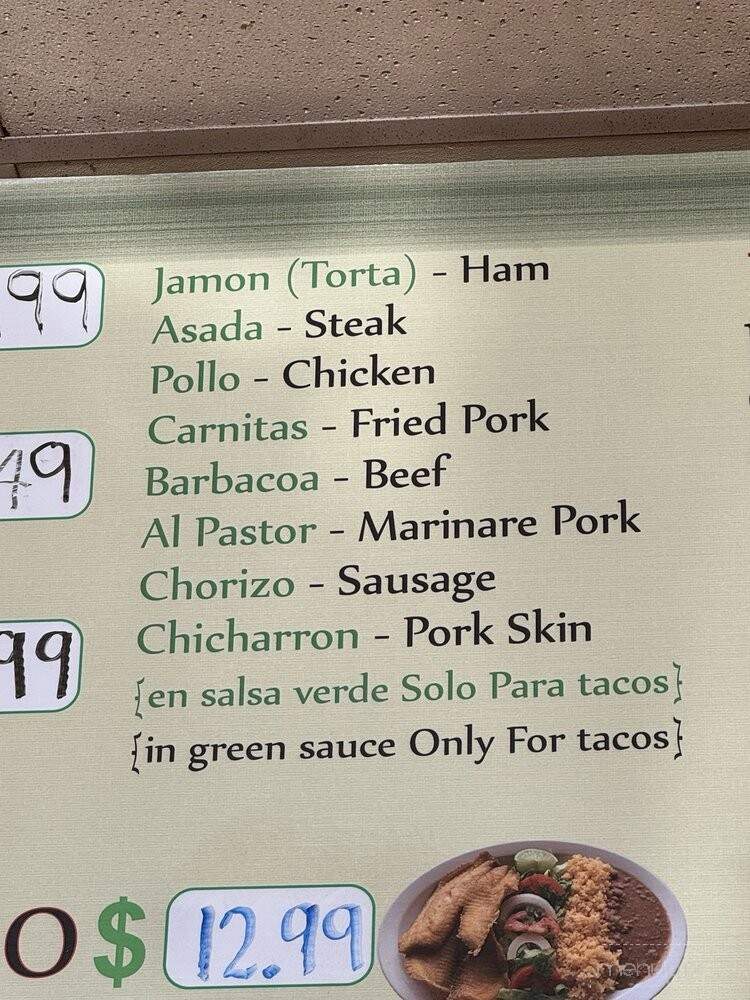 Carniceria Ramirez Restaurant - Atlanta, GA menu_pic