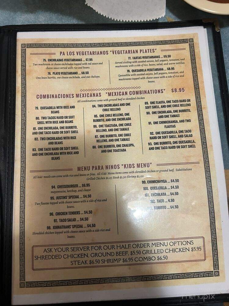 Mi Ranchito - Columbus, MS menu_pic