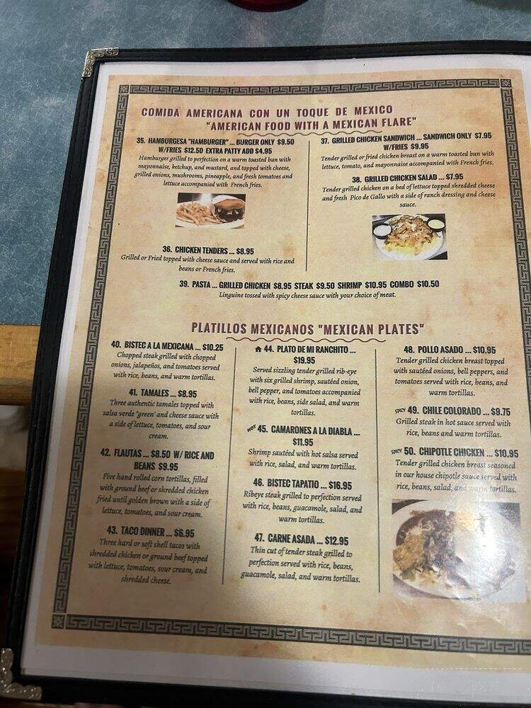 Mi Ranchito - Columbus, MS menu_pic