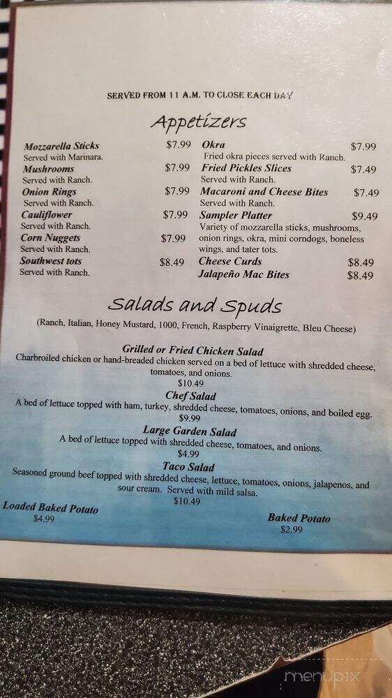 Route 58 Drive In - Holden, MO menu_pic