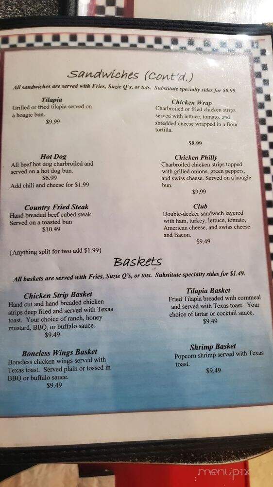 Route 58 Drive In - Holden, MO menu_pic