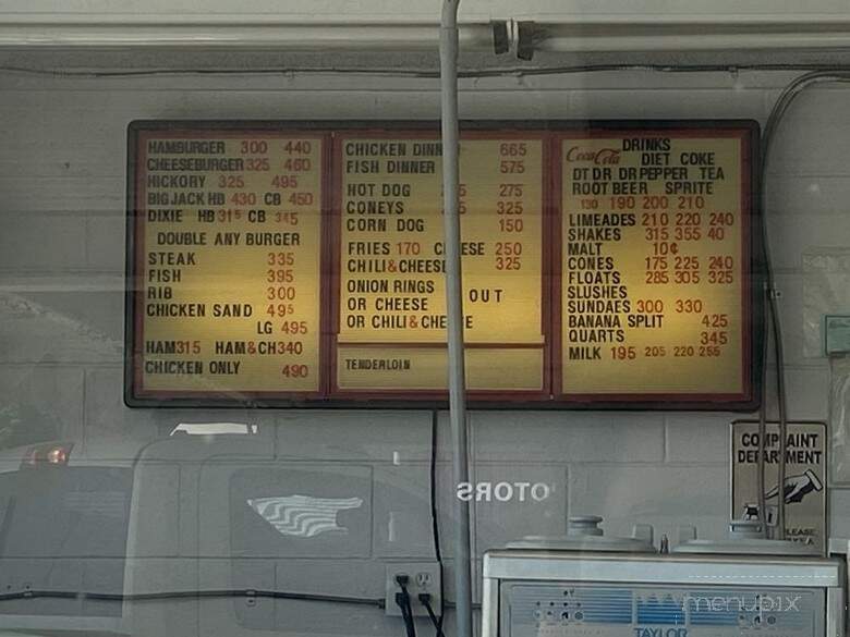 Simone's Drive-In - El Dorado Springs, MO menu_pic