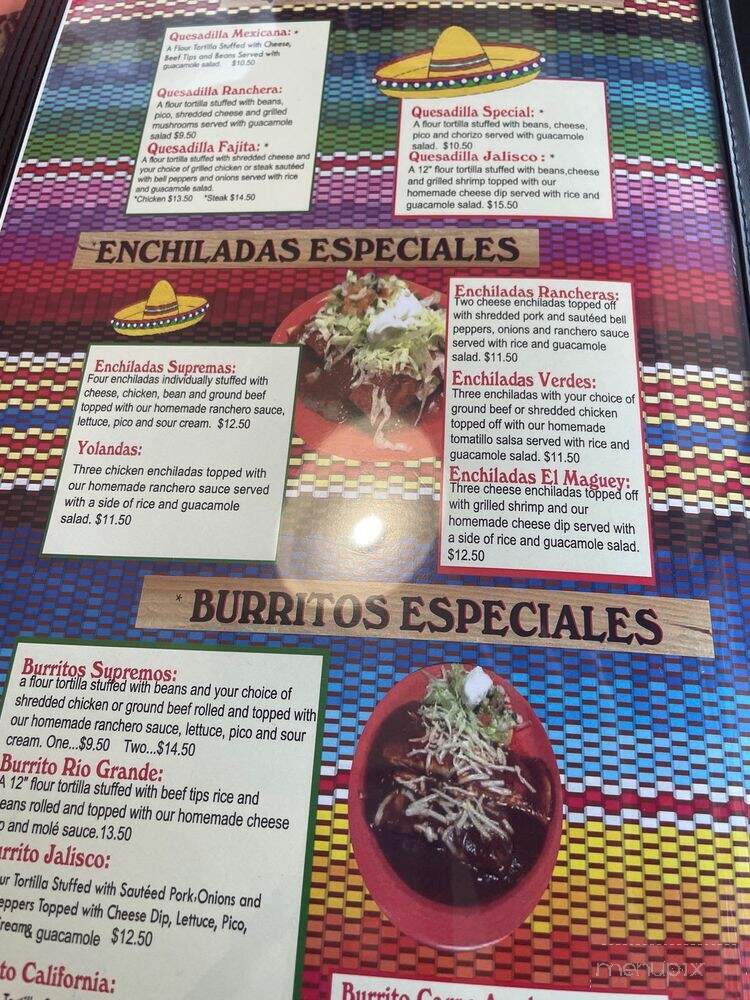 El Maguey Mexican Restaurant - Chesterfield, MO menu_pic