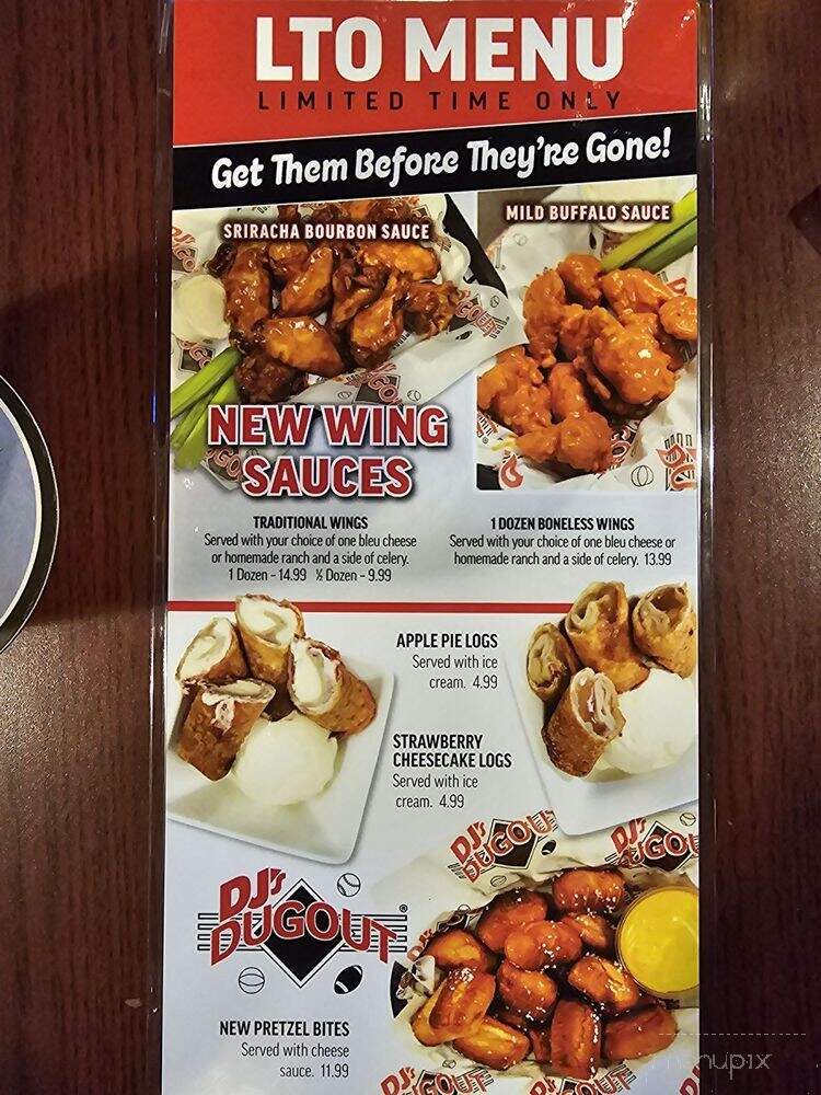 D J's Dugout - Bellevue, NE menu_pic