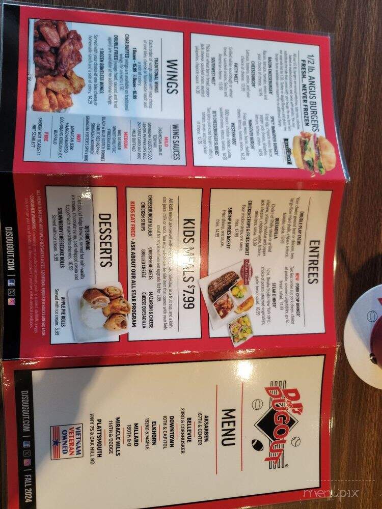 D J's Dugout Sports Bar - Omaha, NE menu_pic