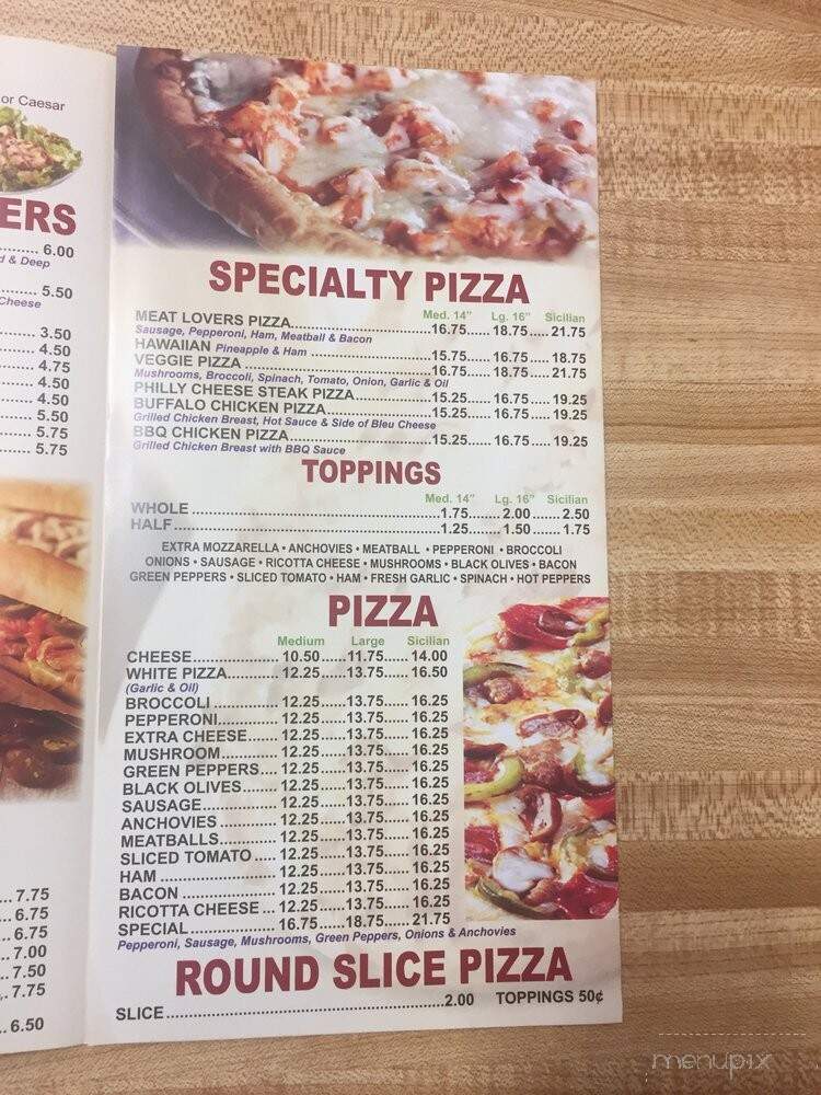 Angelo's Pizza Co - Hammonton, NJ menu_pic