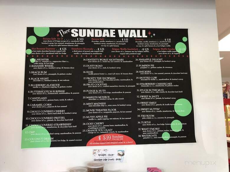 Thee Ice Cream Parlor - Flemington, NJ menu_pic