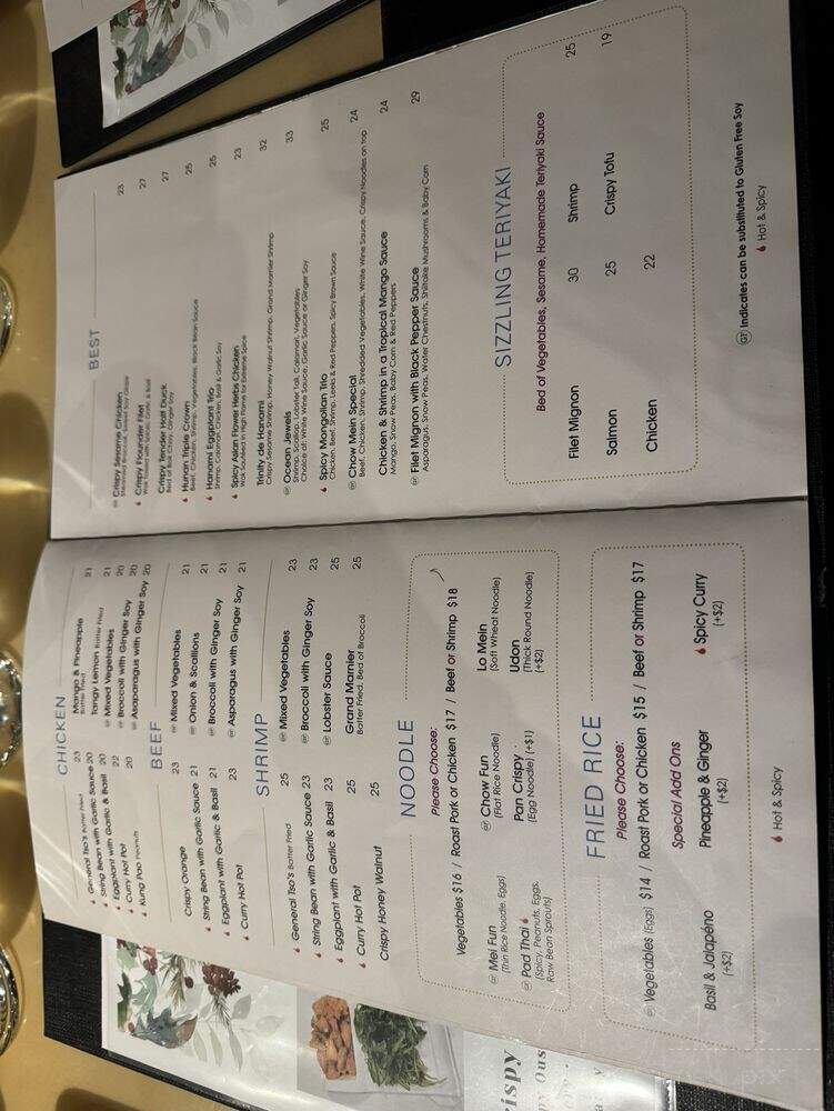 Hanami Restaurant - Cresskill, NJ menu_pic