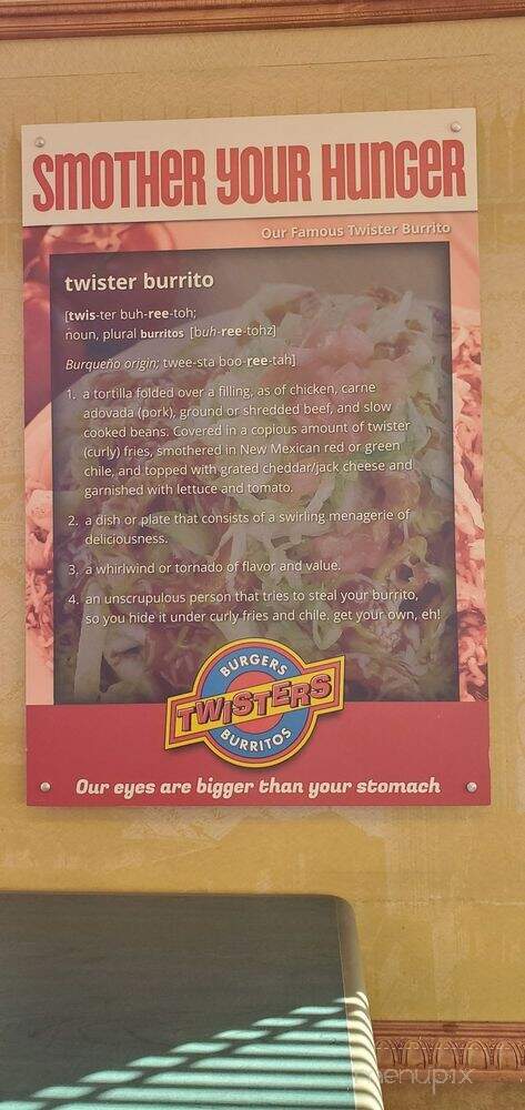 Twisters - Albuquerque, NM menu_pic