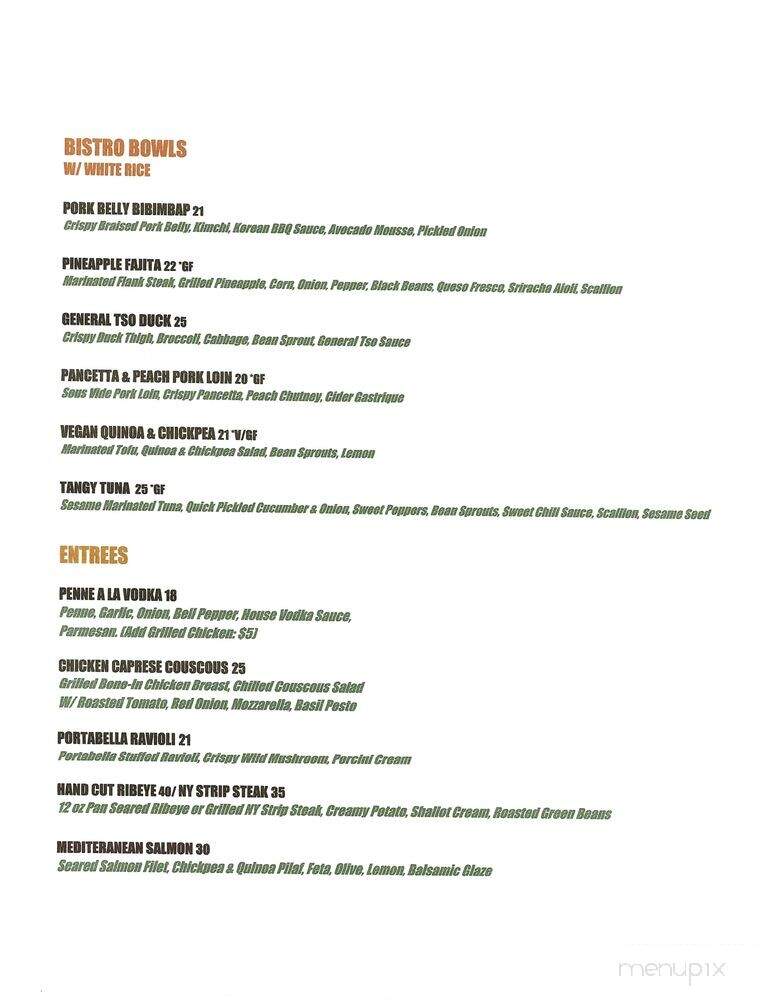 Binghamton Regency Hotel - Binghamton, NY menu_pic
