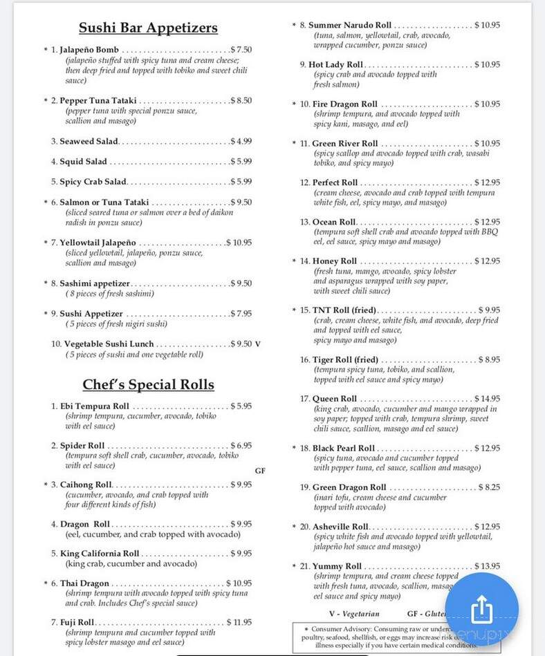 Noi Thai Kitchen - Asheville, NC menu_pic