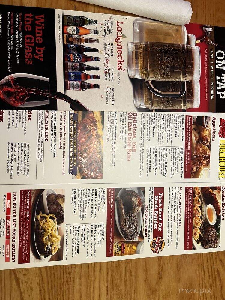 Logan's Roadhouse - Jacksonville, NC menu_pic
