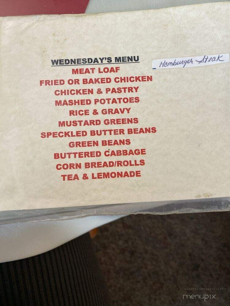 Abigail's Tea Room - Lumberton, NC menu_pic