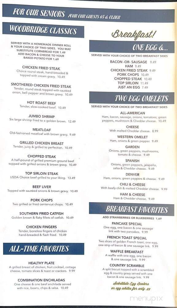 Woodbridge Restaurant - Oklahoma City, OK menu_pic