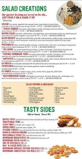 New Napoli Pizzeria - Huntingdon Valley, PA menu_pic