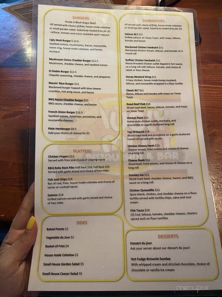 Yellow Dog Inn - Oxford, PA menu_pic
