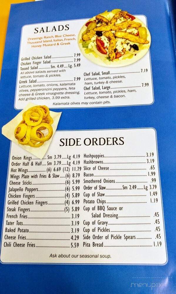 Petee's Drive In - Greenville, SC menu_pic