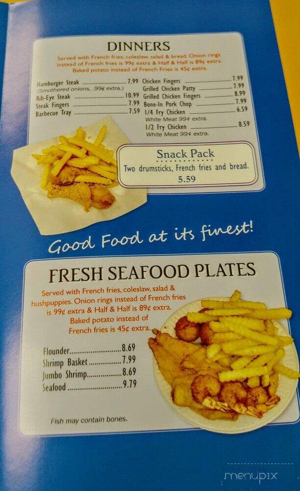 Petee's Drive In - Greenville, SC menu_pic