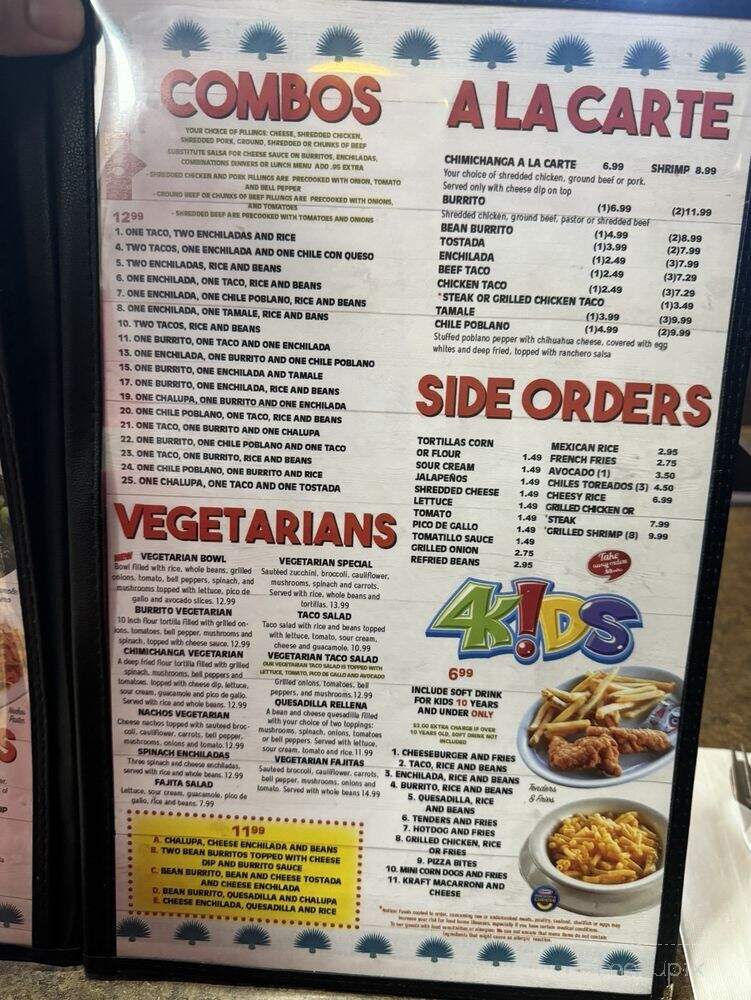 Camino Mexican Restaurant - Dickson, TN menu_pic