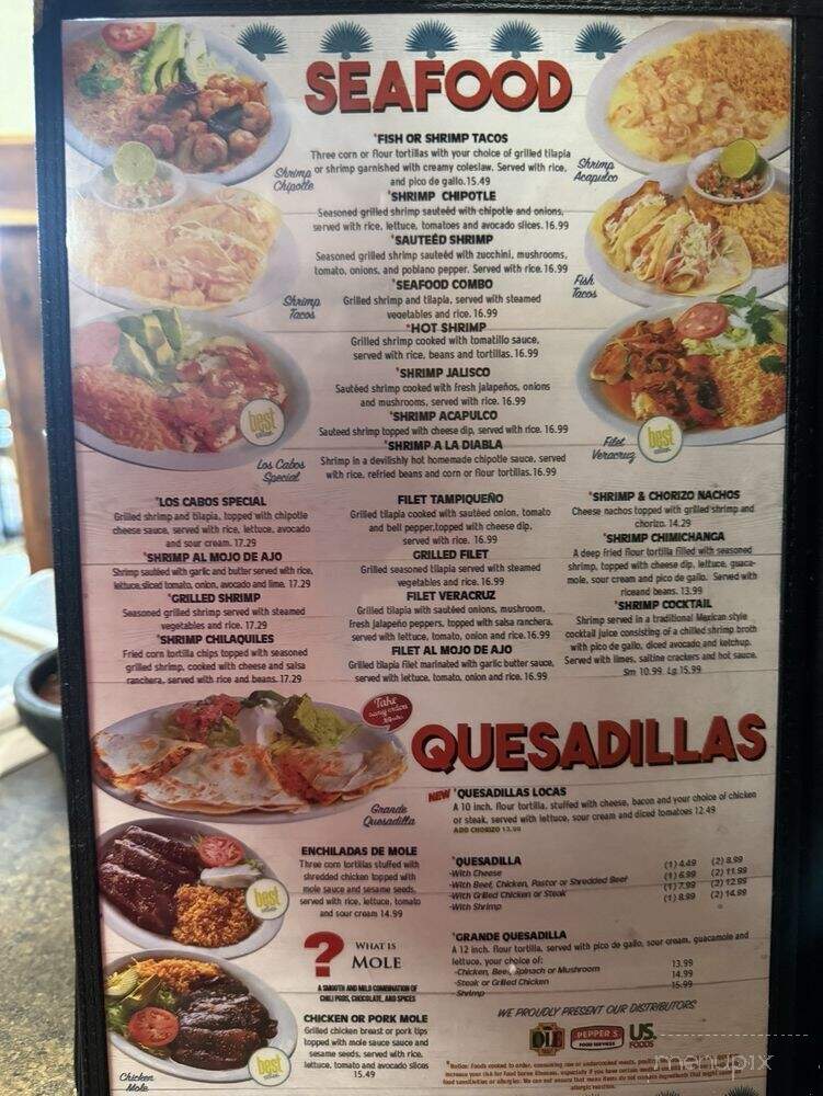 Camino Mexican Restaurant - Dickson, TN menu_pic