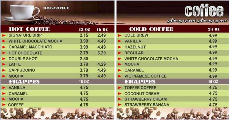Daylight Donuts - Alvin, TX menu_pic