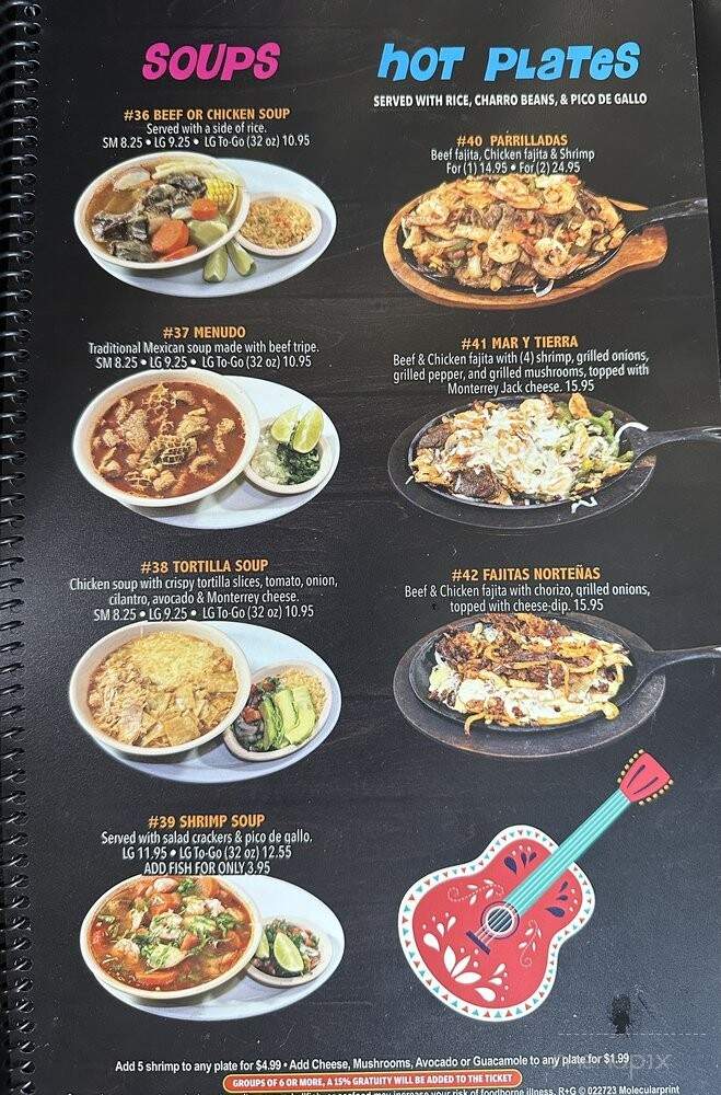 Munoz Cafe - Runge, TX menu_pic