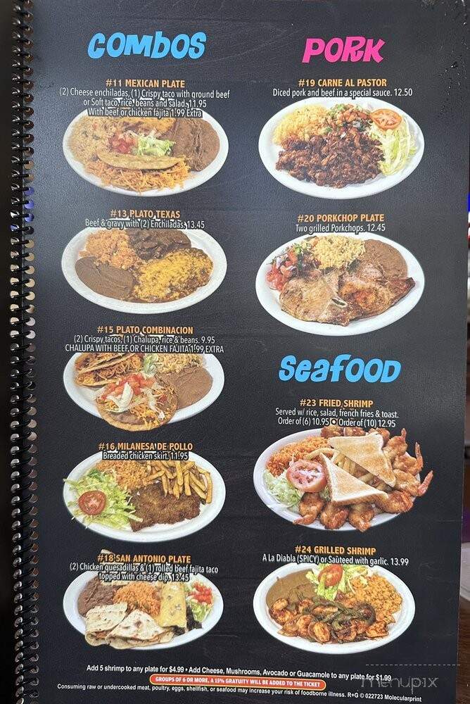 Munoz Cafe - Runge, TX menu_pic
