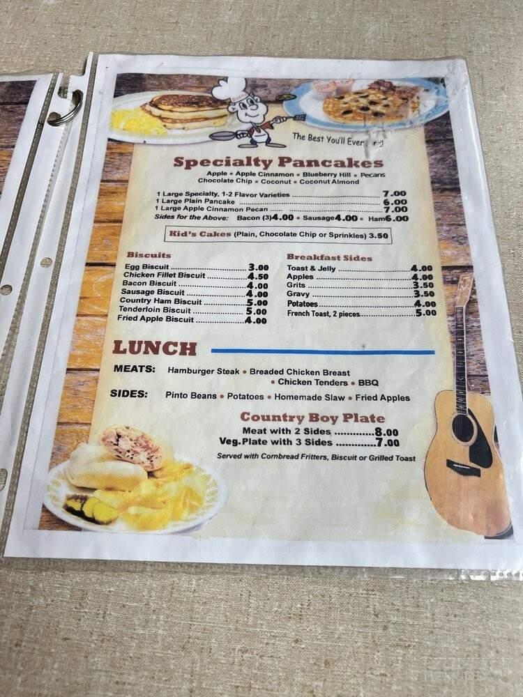 Coffee Break - Stuart, VA menu_pic