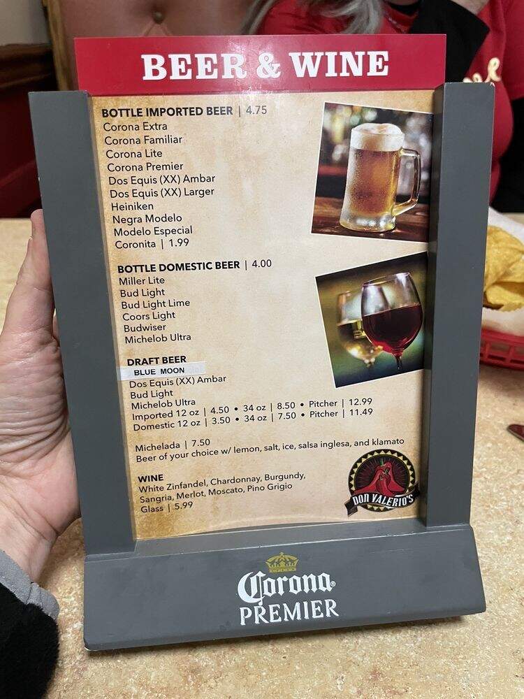 Don Valerio Mexican Restaurant - Melfa, VA menu_pic