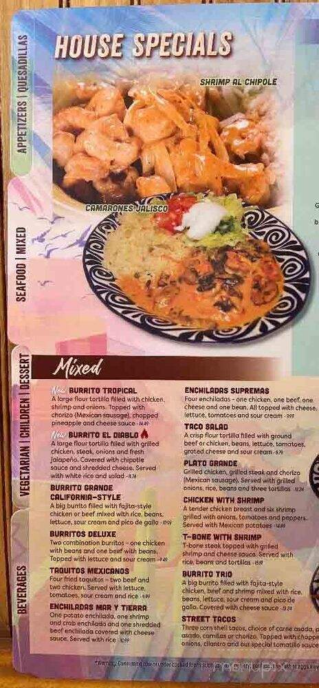 Las Trancas Mexican Restaurant - Clarksburg, WV menu_pic