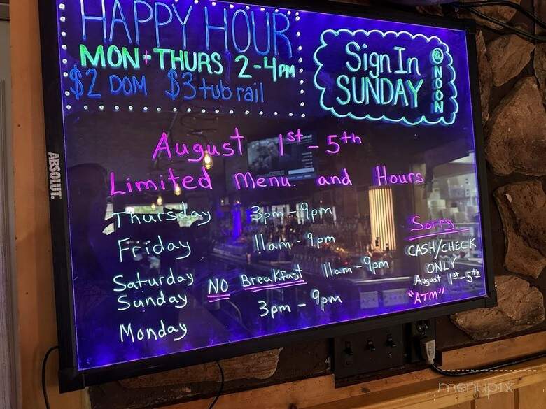 Nut Zee's Inn Restaurant - Gleason, WI menu_pic