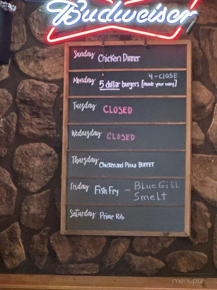 Nut Zee's Inn Restaurant - Gleason, WI menu_pic