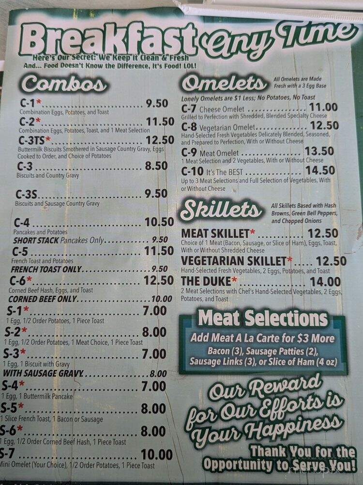 Stuff's Restaurant - Wisconsin Dells, WI menu_pic