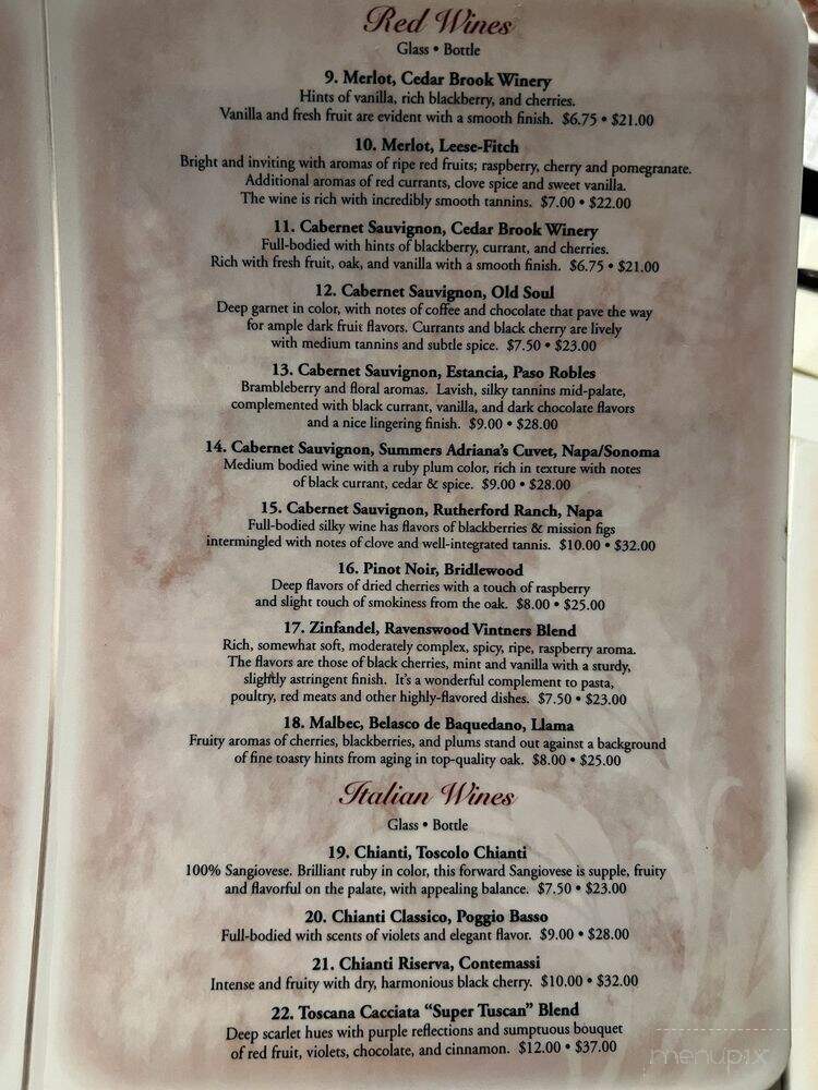Lomeli's Italian Restaurant - Fullerton, CA menu_pic