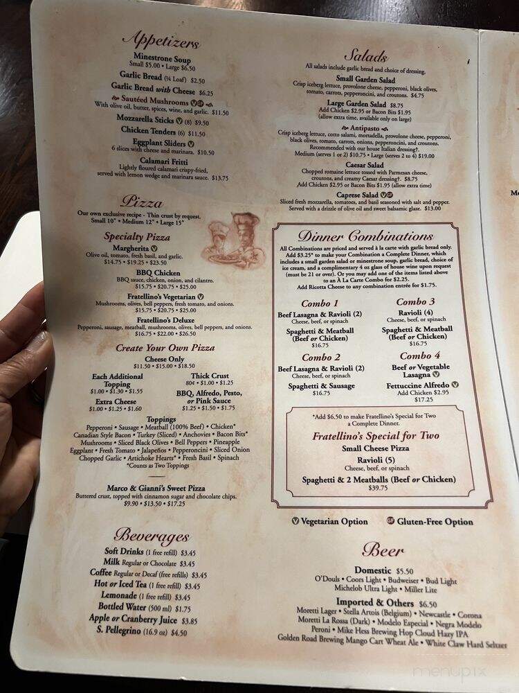Lomeli's Italian Restaurant - Fullerton, CA menu_pic