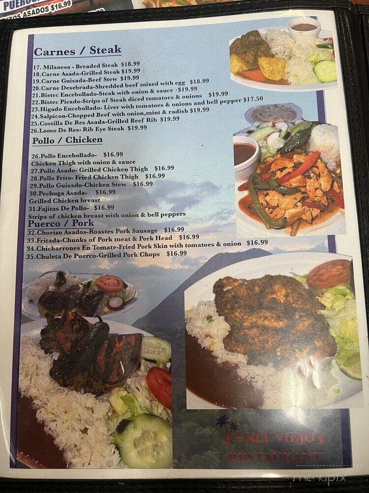Cali Viejo Restaurant - Van Nuys, CA menu_pic