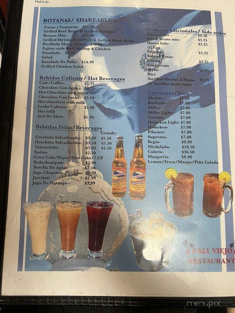 Cali Viejo Restaurant - Van Nuys, CA menu_pic