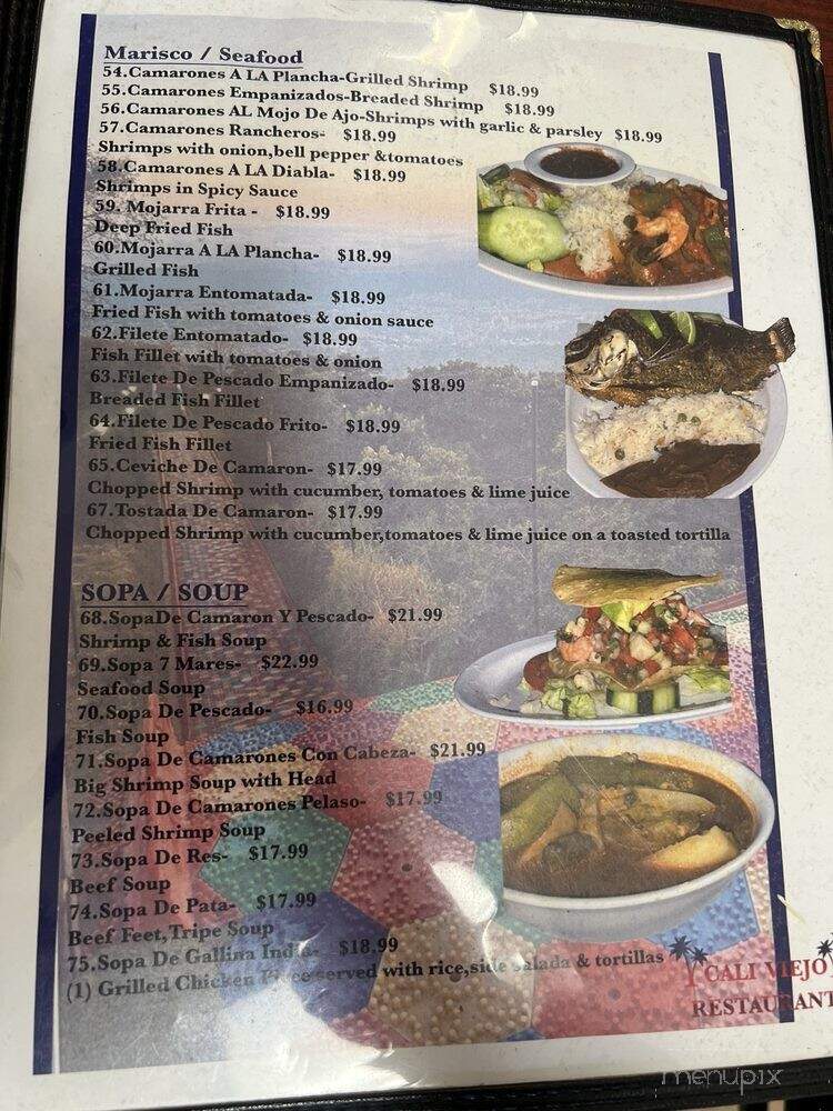 Cali Viejo Restaurant - Van Nuys, CA menu_pic
