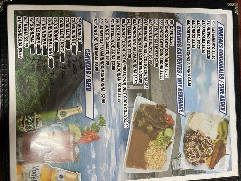 Cali Viejo Restaurant - Van Nuys, CA menu_pic