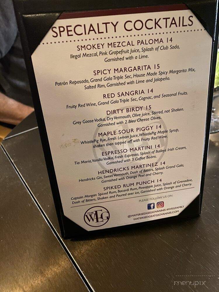 Waters Edge At Giovanni's - Darien, CT menu_pic