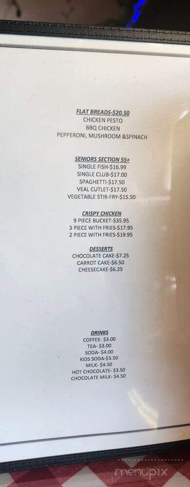 Triple G Hideaway - Fort Nelson, BC menu_pic
