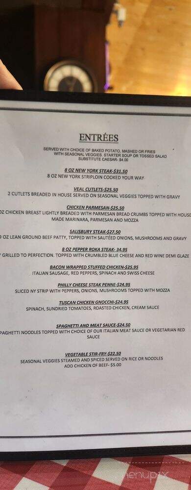 Triple G Hideaway - Fort Nelson, BC menu_pic