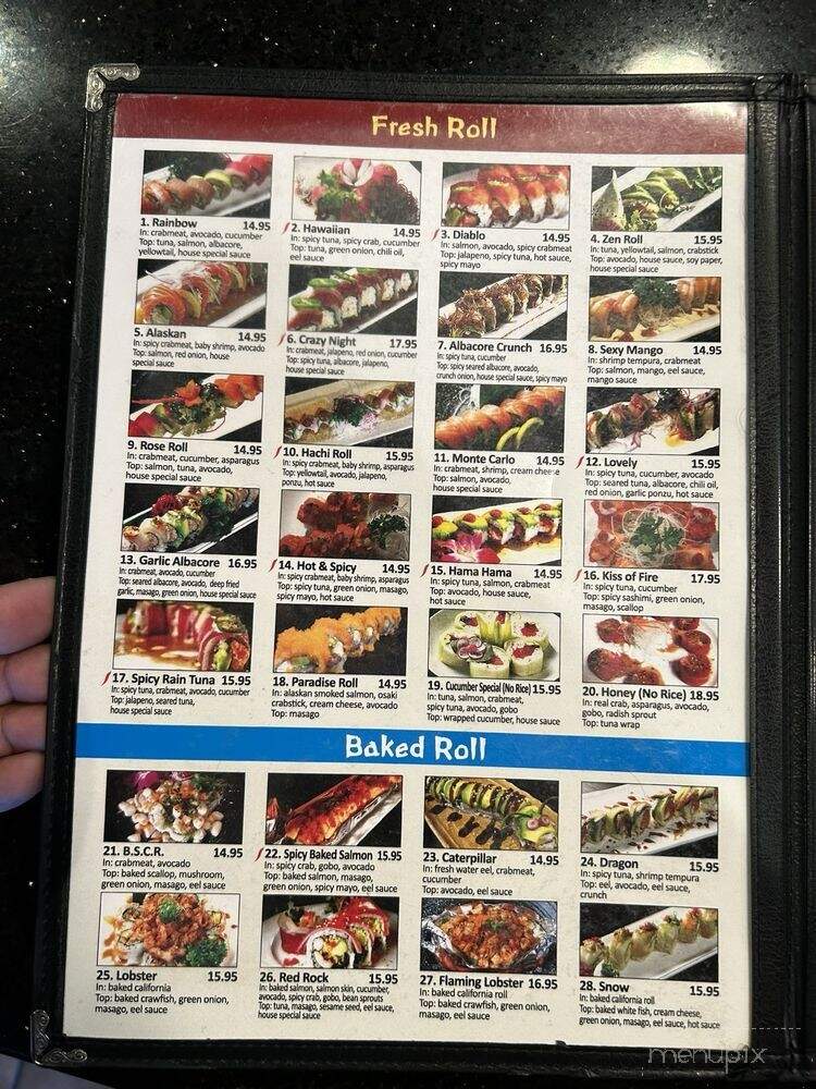 Habi Sushi - Porterville, CA menu_pic
